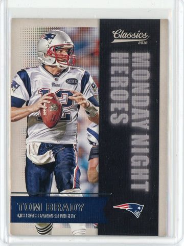 2016 Panini Classics NFL Tom Brady Monday Night Heroes Card #9