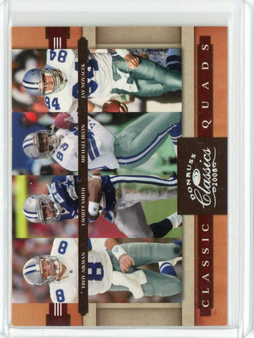 2008 Donruss Classics NFL Aikman Smith Ryan Novack Classic Quads Card #CQ-1 /250