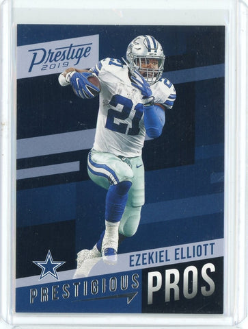 2019 Panini Prestige NFL Ezekiell Elliott Prestigious Pros Card #PP-EE