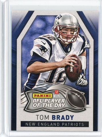 2013 Panini NFL Tom Brady NFL Player of the Day Card #1