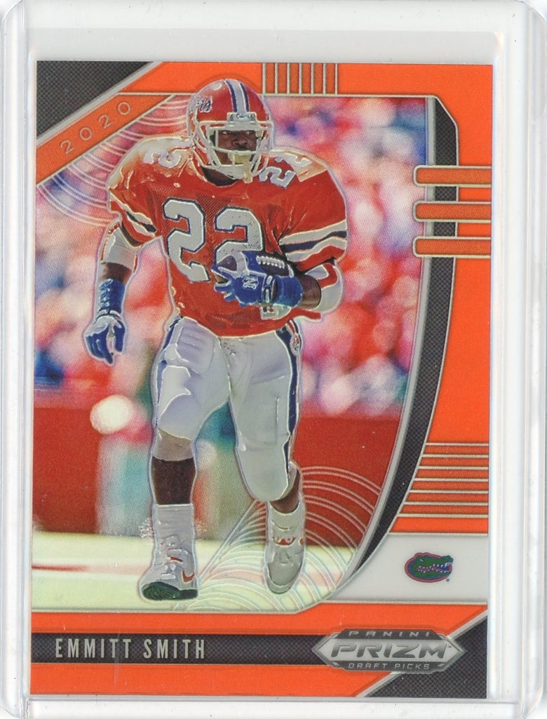 2020 Panini Prizm Draft Picks NFL Emmitt Smith Orange Prizm Card