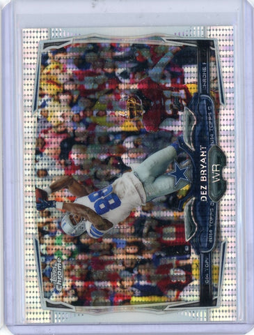 2014 Topps Chrome NFL Dez Bryant Hyper Refractor Card #78