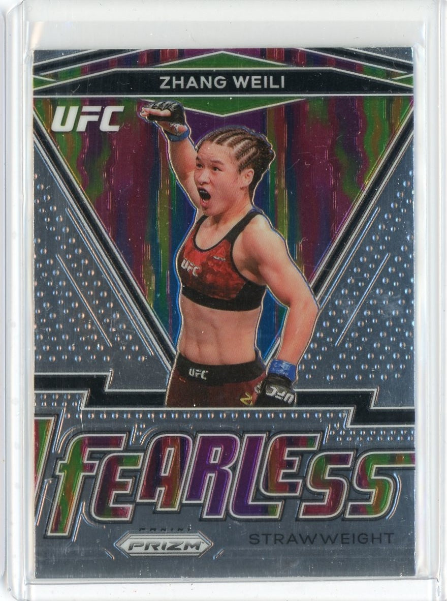 2021 Panini Prizm UFC Zhang Weili Fearless Card #20