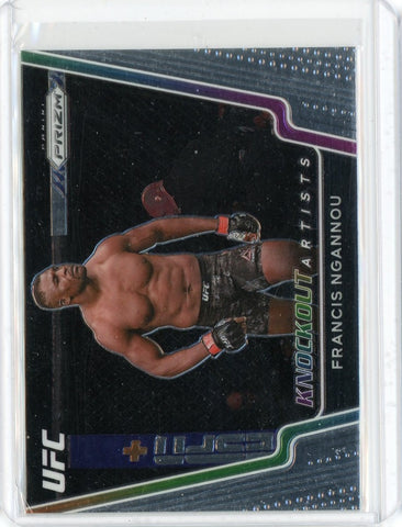 2021 Panini Prizm UFC Francis Ngannou Knockout Artists Card # 25