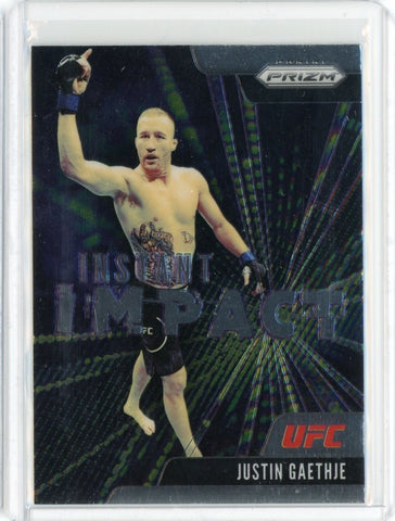 2021 Panini Prizm UFC Justin Gaethje Instant Impact Card # 15