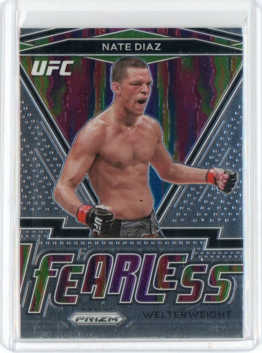 2021 Panini Prizm UFC Nate Diaz Fearless Card #12