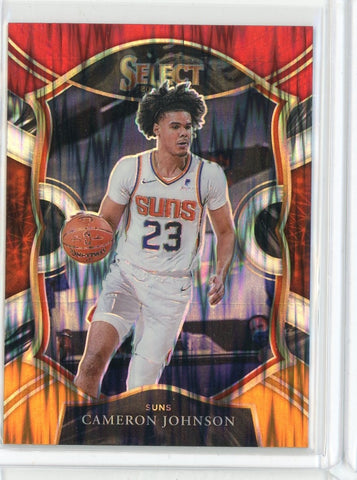 2020-21 Panini Select Basketball Cameron Johnson Concourse Flash Prizm Card #21