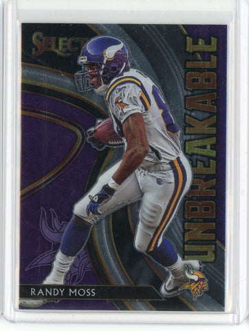 2020 Panini Select NFL Randy Moss Unbreakable Card #U9