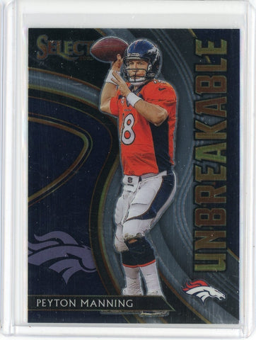 2020 Panini Select NFL Payton Manning Unbreakable Card #U18