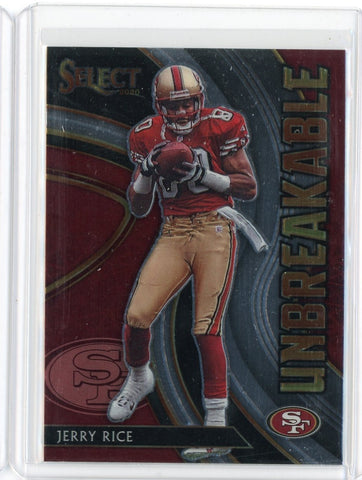 2020 Panini Select NFL Jerry Rice Unbreakable Card #U8