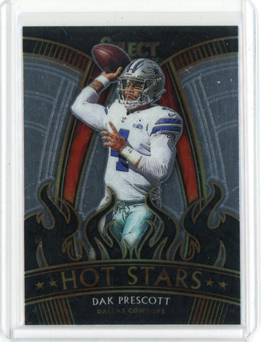 2020 Panini Select NFL Dak Prescott Hot Stars Card #HS20