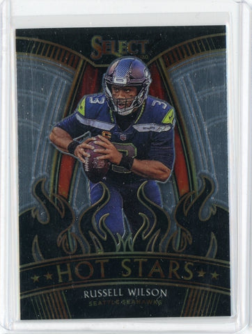 2020 Panini Select NFL Russell Wilson Hot Stars Card #HS18