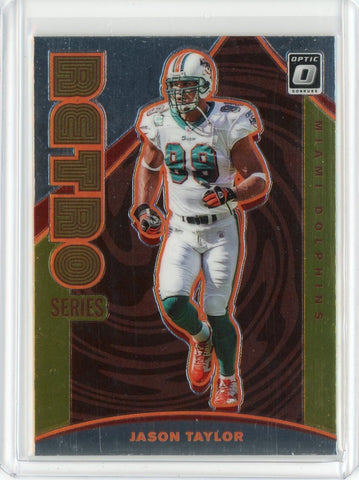 2020 Panini Donruss Optic NFL Jason Taylor Retro Series Card #RS-JT