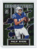 2020 Panini Donruss Optic NFL Philip Rivers Dominators Card #DM-PR