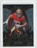 2020 Panini Select NFL Nick Rosa Hot Stars Card #HS8