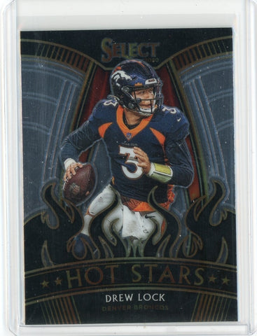 2020 Panini Select NFL Drew Lock Hot Stars Card #HS24