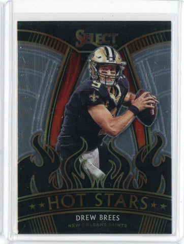 2020 Panini Select NFL Drew Brees Hot Stars Card #HS21