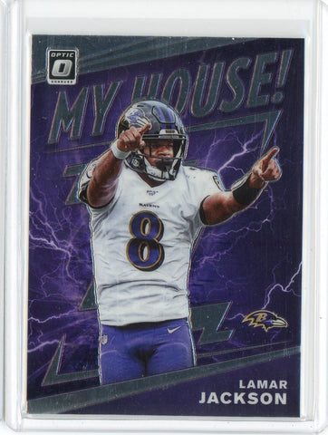 2020 Panini Donruss Optic NFL Lamar Jackson My House Card #MH-1