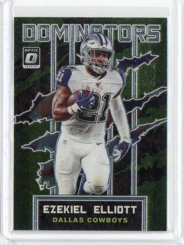 2020 Panini Donruss Optic NFL Ezekiel Elliott Dominators Card #DM-EE