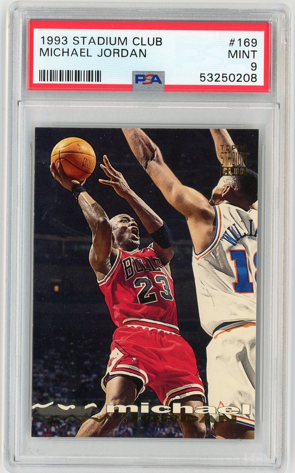 1993-94 Topps Stadium Club Michael Jordan Card #169 PSA 9 MINT