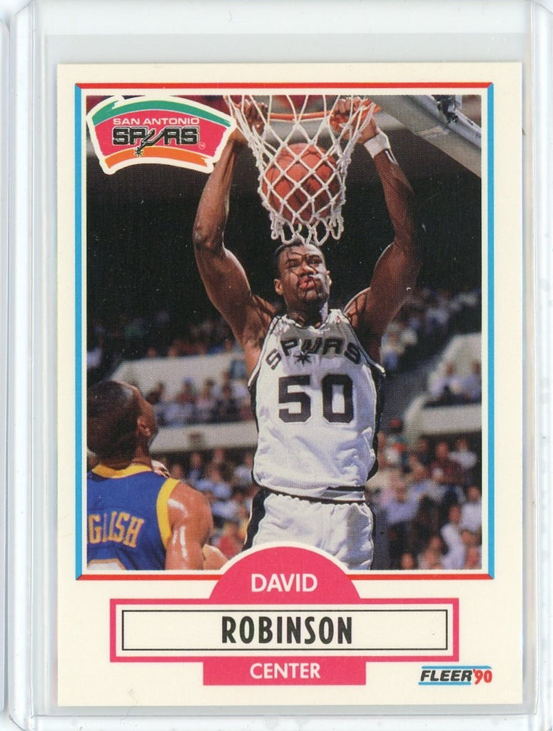 1990-91 Fleer Basketball David Robinson RC Card #172