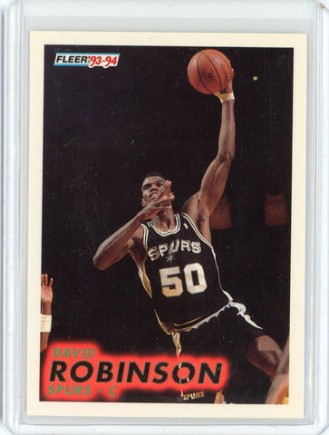 1993-94 Fleer Basketball David Robinson Card #196