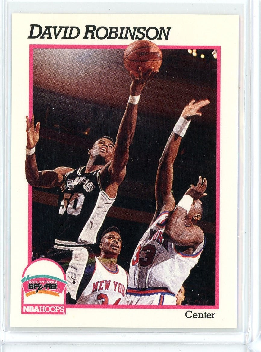 1991-92 NBA Hoops Basketball David Robinson Card #194