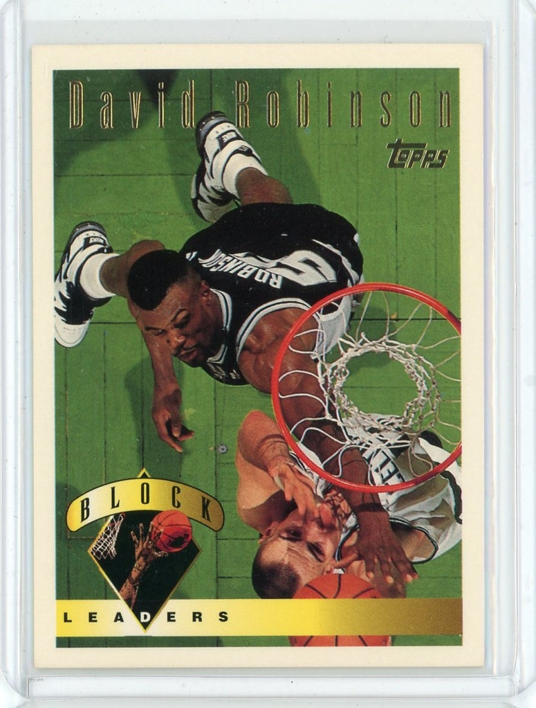 1995-96 Topps David Robinson Block Leaders Card #29