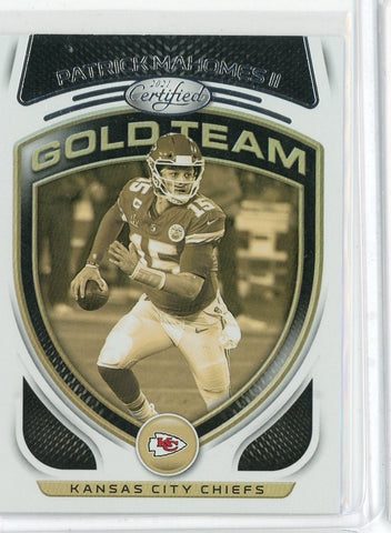 2021 Panini Certified NFL Patrick Mahones II Gold Team Card #GT-2