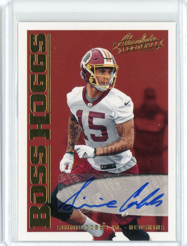 2018 Panini Absolute Football NFL Simmie Cobbs Jr Auto Card #BH-SC