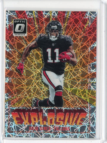 2018 Panini Donruss Optic NFL Julio Jones Explosive Prizm Card #6