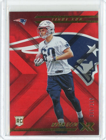 2018 Panini XR NFL Ryan Izzo RC Card #157 /299