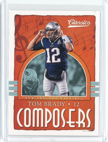 2018 Panini Classics NFL Tom Brady Composers Card #4