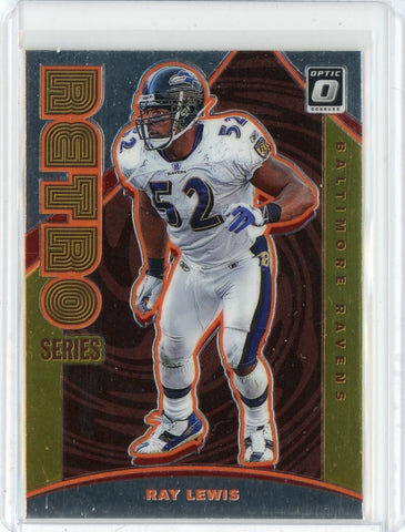 2020 Panini Donruss Optic NFL Ray Lewis Retro Series Card #RS-RL