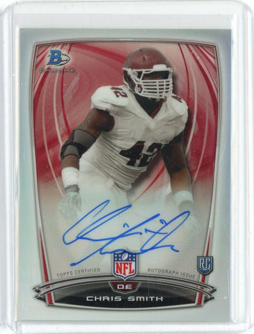2015 Bowman Chrome NFL Chris Smith Auto Card #68
