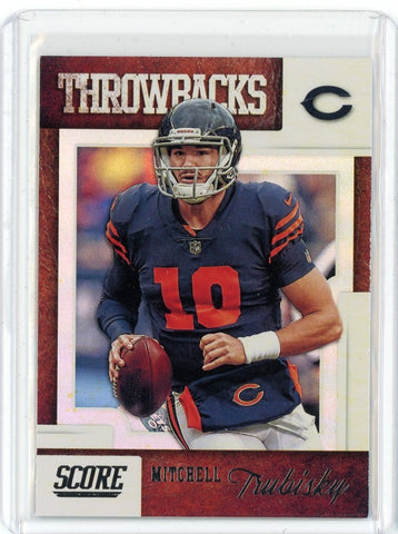 2019 Panini Score NFL Mitchell Trubisky Throwbacks Card #T-5