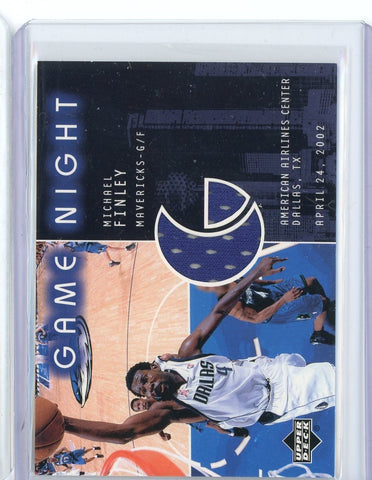 2003-04 Upper Deck Basketball Michael Finnley Game Night Patch Card #GN-MF