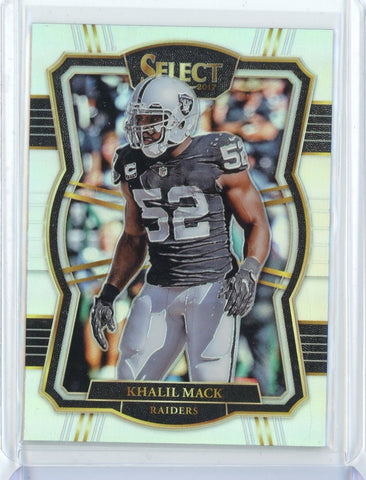 2017 Panini Select NFL Khalil Mack Premier Level Silver Prizm Card #126