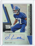 2019 Panini Prizm NFL Julian Love Sensational Signatures Auto Silver Prizm Card #SE-JUL