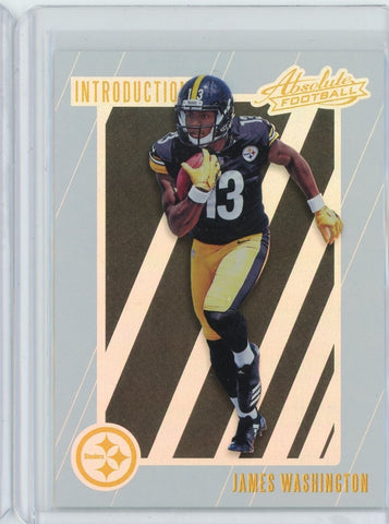 2018 Panini Absolute Football NFL James Washington Introduction Card #IN-JW