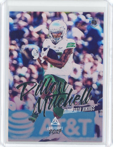 2019 Panini Luminance NFL Dillon Mitchell RC Card #190