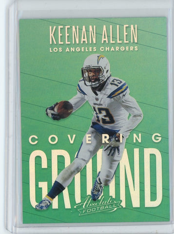 2018 Panini Absolute Football NFL Keenan Allen Covering Ground Card #CG-KA