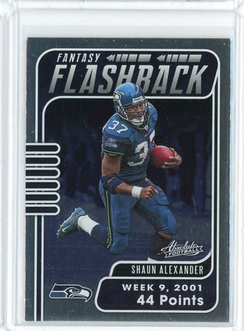 2020 Panini Absolute Football NFL Shaun Alexander Fantasy Flashback Card #FF-SA