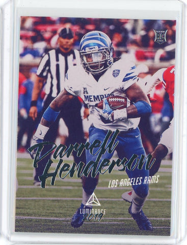 2019 Panini Luminance NFL Darrell Henderson RC Card #148