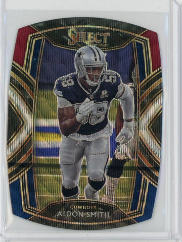 2020 Panini Select NFL Aldon Smith Tri Color Club Level Prizm Die Cut Card #275