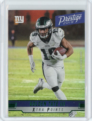 2019 Panini Prestige NFL Golden Tate III Xtra Points Card #198