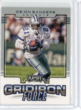 2017 Panini Playoff NFL Deion Sanders Gridiron Force Card #15