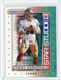 2018 Panini Rookies & Stars NFL Jimmy Garoppolo Star Studded Card #SS-1