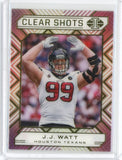 2020 Panini Illusions NFL JJ Watt Clear Shots Gold Card #10