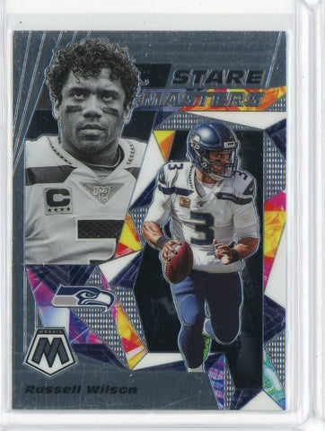 2020 Panini Mosaic NFL Russell Wilson Stare Masters Card #SM6